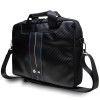 BMW BMCB15COMSCAKL Laptop Bag 15 inch, Carbon Blue Stripes, black