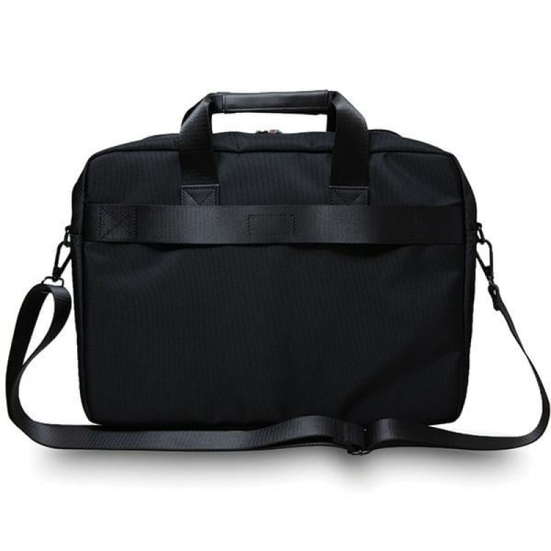 BMW BMCB15COMSCAKL Laptop Bag 15 inch, Carbon Blue Stripes, black