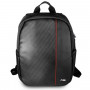 BMW BMBPCO15CAPRBK Backpack, 16 inch, black Carbon Red Stripe