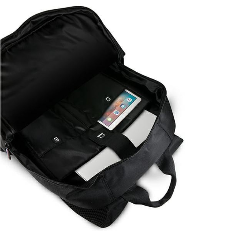 BMW BMBPCO15CAPRBK Backpack, 16 inch, black Carbon Red Stripe