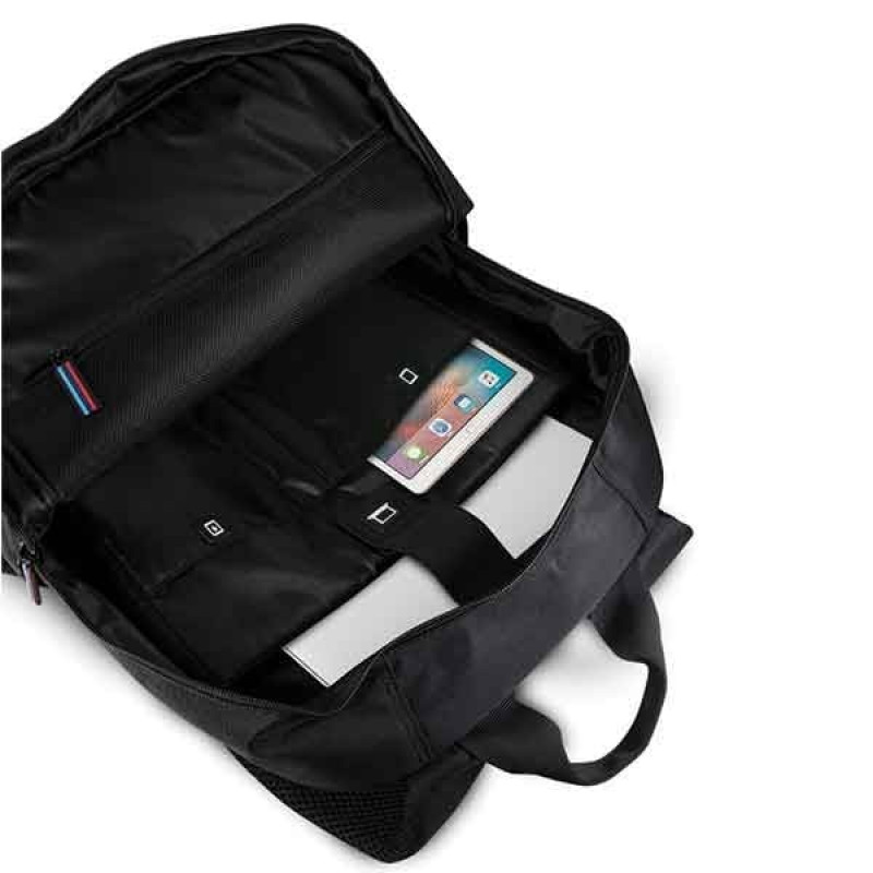 BMW BMBPCO15CAPNBK Backpack, 16 inch, black Carbon Navy Stripe