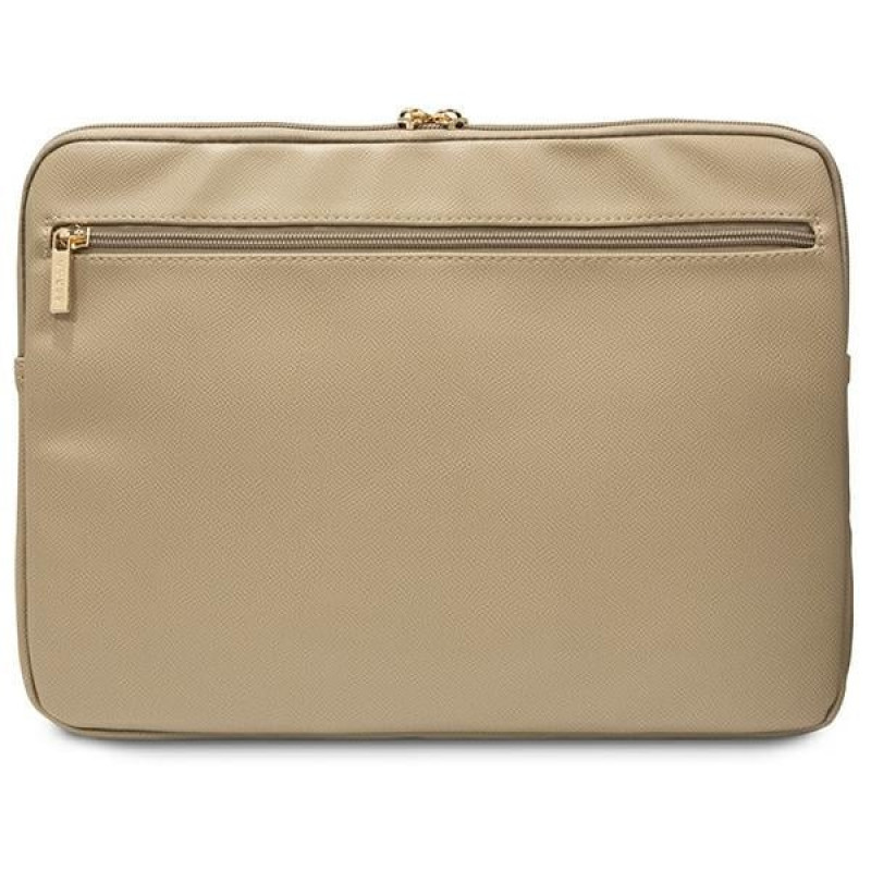 Guess GUCS14ZPGSTEGD Laptop Sleeve, 14 inch, Triangle 4G, light gold