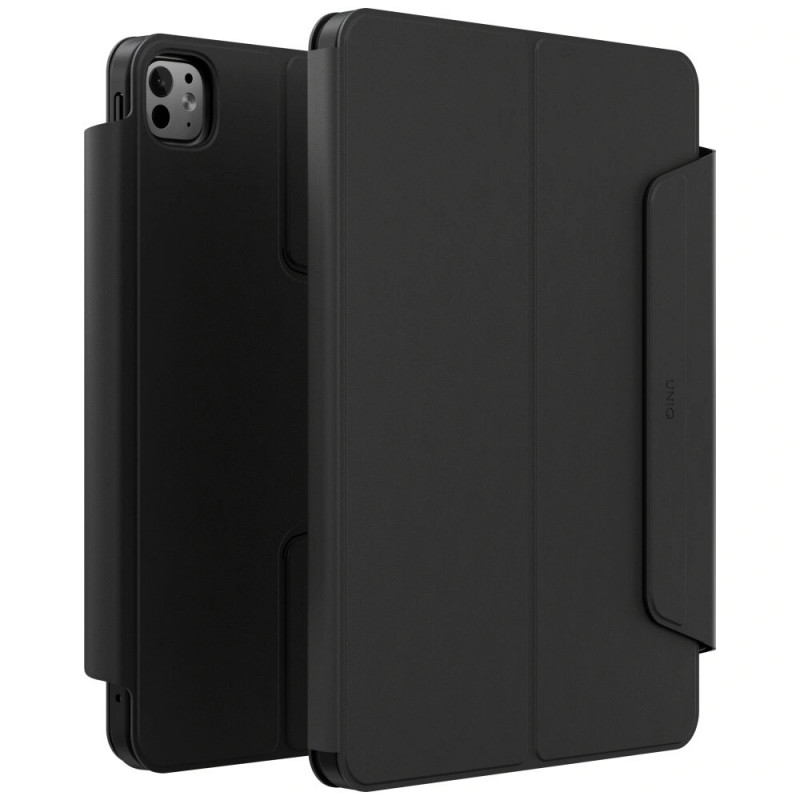 UNIQ Rovus Snapmount Magnetic 360 Rotating Detachable Tablet Case for Apple iPad Pro 11 2024, black