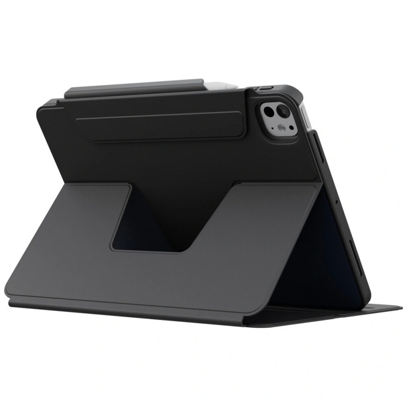 UNIQ Rovus Snapmount Magnetic 360 Rotating Detachable Tablet Case for Apple iPad Pro 11 2024, black