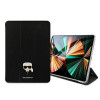 Karl Lagerfeld KLFC11OKHK Book Cover for Apple iPad Pro 11 2021 3rd Gen, black Saffiano Karl Head