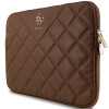Guess Quilted 4G Laptop Sleeve GUCS14ZPSQSSGW 14", brown
