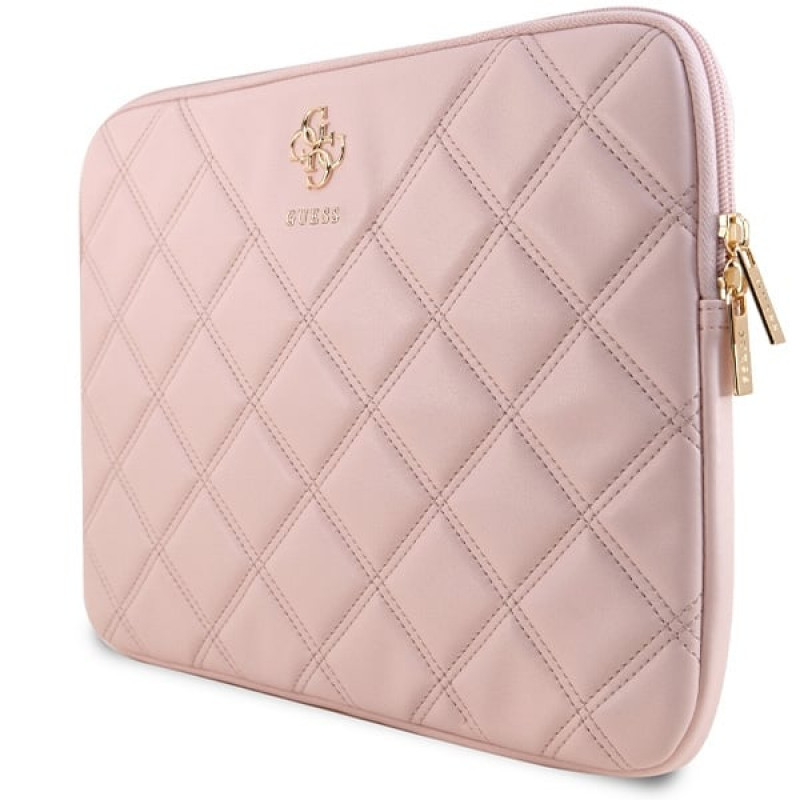 Guess Quilted 4G Laptop Sleeve GUCS14ZPSQSSGP 14", pink