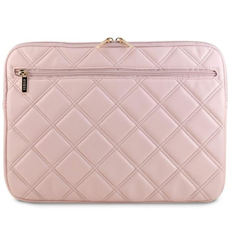 Guess Quilted 4G Laptop Sleeve GUCS14ZPSQSSGP 14", pink