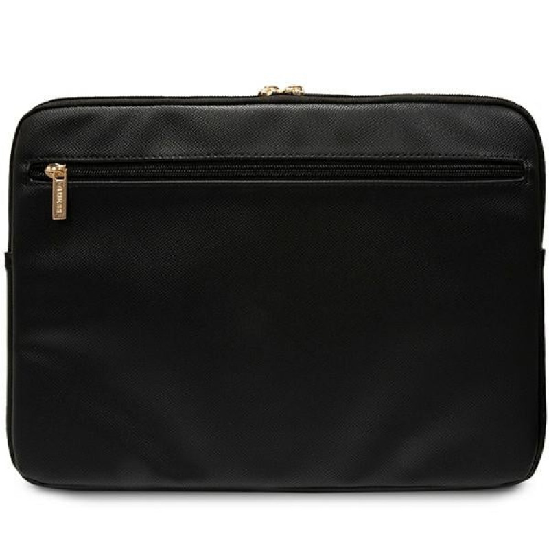 Guess GUCS16ZPGSTEGK ZIP Leather Triangle 4G Laptop Sleeve 16", black