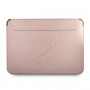 Guess GUCS13PUSASPI Saffiano Script Sleeve for 13" laptop, pink