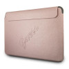 Guess GUCS13PUSASPI Saffiano Script Sleeve for 13" laptop, pink