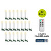Goobay 75258 Wireless LED Christmas Tree Candles (20 pcs), incl. 20x AAA (LR03), clips, remote control, timer, dimmable, warm white (2600 K)