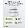 Goobay 75258 Wireless LED Christmas Tree Candles (20 pcs), incl. 20x AAA (LR03), clips, remote control, timer, dimmable, warm white (2600 K)