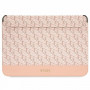 Guess GUCS14HGCFSEP laptop sleeve 14 inch, GCube Stripes, pink
