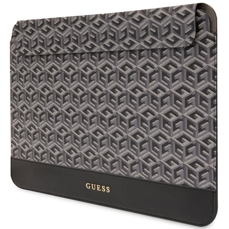 Guess GUCS14HGCFSEK laptop sleeve 14 inch, GCube Stripes, black