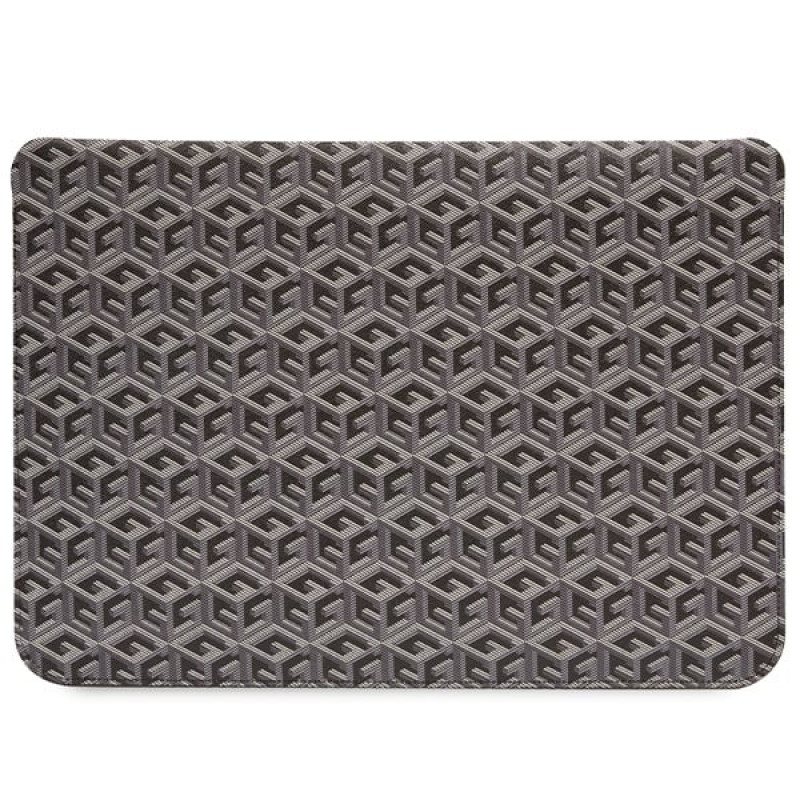 Guess GUCS14HGCFSEK laptop sleeve 14 inch, GCube Stripes, black
