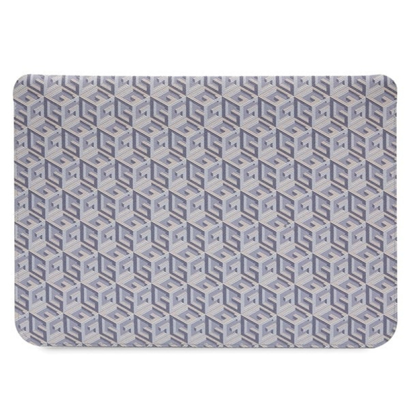 Guess GUCS14HGCFSEB laptop sleeve 14 inch, GCube Stripes, blue