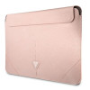 Guess GUCS16PSATLP laptop sleeve 16 inch, Saffiano Triangle, pink