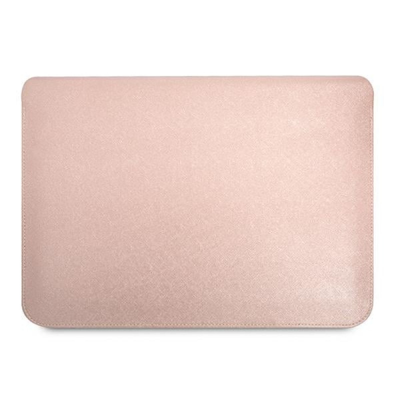 Guess GUCS16PSATLP laptop sleeve 16 inch, Saffiano Triangle, pink