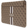 Guess GUCS14P4RPSW laptop sleeve 14 inch, 4G Printed Stripes, brown