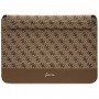 Guess GUCS14PS4SGW laptop sleeve 14 inch, 4G Stripe Metal Logo, brown