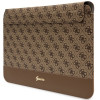 Guess GUCS14PS4SGW laptop sleeve 14 inch, 4G Stripe Metal Logo, brown