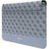 Guess GUCS14PS4SGB laptop sleeve 14 inch, 4G Stripe Metal Logo, blue