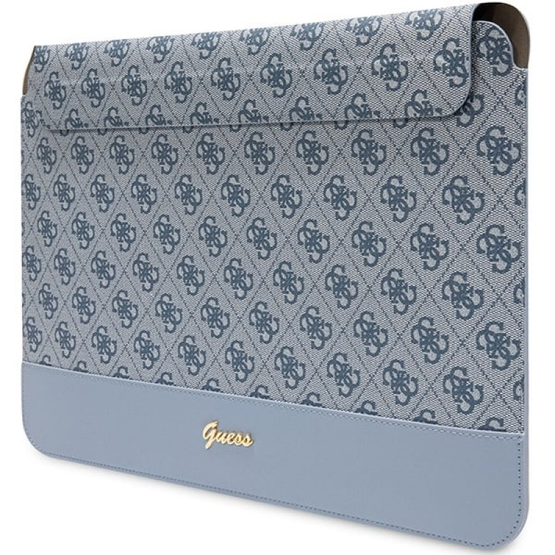 Guess GUCS14PS4SGB laptop sleeve 14 inch, 4G Stripe Metal Logo, blue