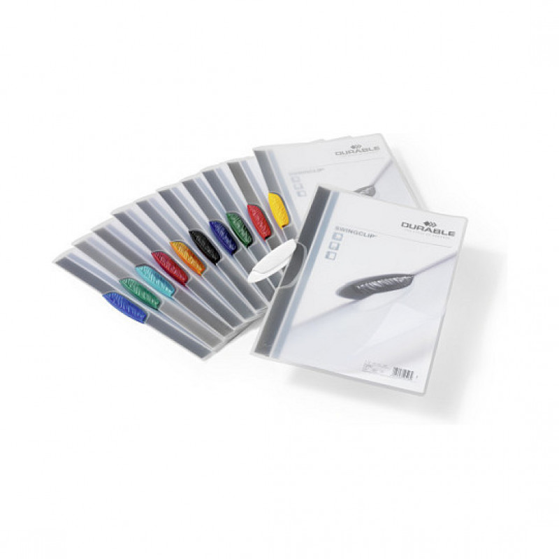 Durable SWINGCLIP 30 A4 clip folder 226000, transparent (25 pcs)