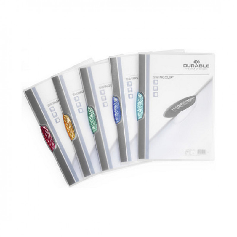 Durable SWINGCLIP 30 A4 clip folder 226000, transparent (25 pcs)