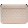 Guess GUCS14PS4SGP laptop sleeve 14 inch, 4G Stripe Metal Logo, pink