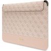 Guess GUCS14PS4SGP laptop sleeve 14 inch, 4G Stripe Metal Logo, pink