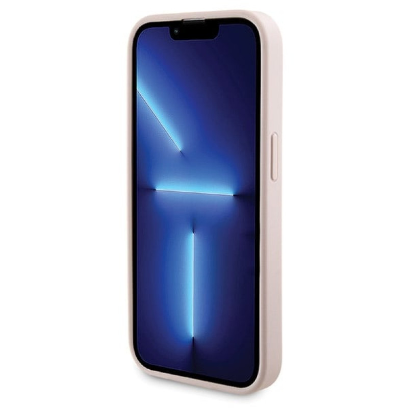 Guess GUBPM5P14L4GEMGP Apple iPhone 14 Pro Hardcase + 5000 mAh MagSafe Powerbank Bundle, 4G Metal Logo, pink