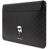 Karl Lagerfeld KLCS14SAKHPKK Laptop Sleeve for 14 inch, black, Saffiano Monogram Ikonik