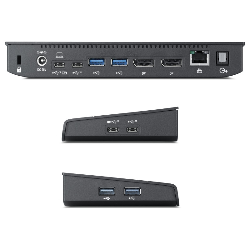 Fujitsu PR09 S26391-F6007-L500 port replicator, USB-C, 2 x DP, 120 W