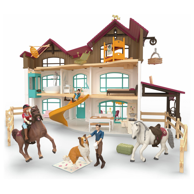 Schleich Horse Club Lakeside Villa & Paddock Toy Playset 42785