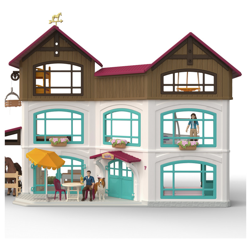 Schleich Horse Club Lakeside Villa & Paddock Toy Playset 42785