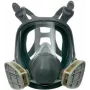 3M 6800 Full Face Reusable Respirator, Medium, Silicone, Polycarbonate Lens, Bayonet Filter Connection, Grey/Black
