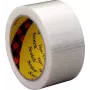 3M Bidirectional Filament Tape 8959, 50 mm x 50 m, Transparent, Indoor Use 89595050