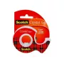 3M Scotch Crystal Clear 600 Tape with Hand Dispenser, 19 mm x 7.5 m, Transparent 6-1975D