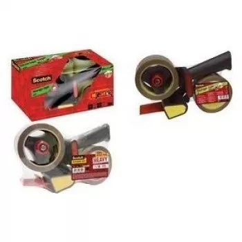 3M Scotch HV5066DB Handheld Tape Dispenser for Packaging Tape up to 50 mm x 66 m, Metal Frame, Blue/Grey