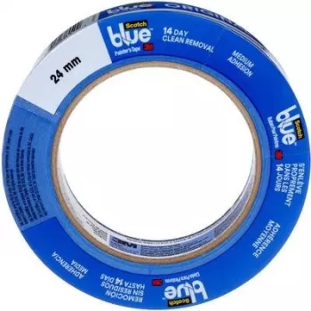 3M ScotchBlue 2090 Painter's Masking Tape, Blue, 24 mm x 41 m, 3 Rolls 20902441P3