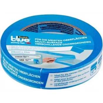 3M ScotchBlue Original Multi-Surface Painter's Tape 2090, 24 mm x 41 m, Blue, 14-Day Clean Removal, Indoor/Outdoor 2090DABE24