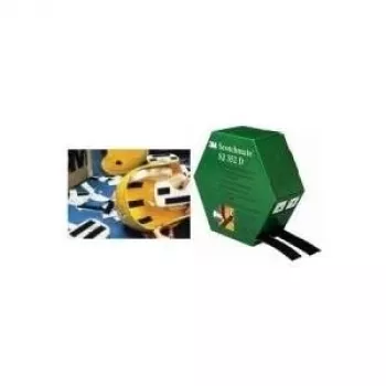 3M Scotchmate Hook and Loop Fastener Tape SJ352D, 25.4 mm x 5 m, White, Self-Adhesive, 2 Rolls