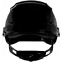 3M SecureFit X5512V-CE-4 Vented Safety Helmet with UV Indicator, Black, EN 397