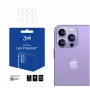 3MK Apple iPhone 14 Pro/14 Pro Max Lens Protection - Tempered Glass & Aluminum Alloy, 9H Hardness, Black