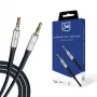3MK AUX Cable Jack 3.5 mm - Jack 3.5 mm, 1 m, Black