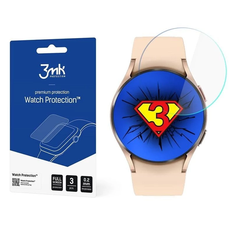 3MK FlexibleGlass Lite Screen Protector for Samsung Galaxy Watch 4 40mm (2 Pack)