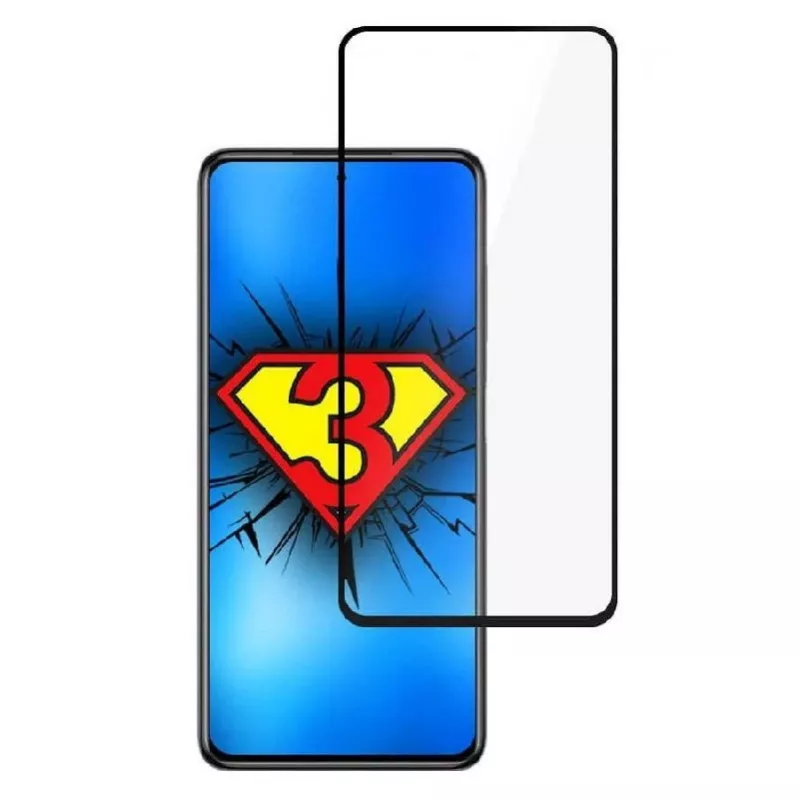 3MK Hard Glass Max Lite Screen Protector for Xiaomi Poco X3 NFC / Poco X3 Pro - Black