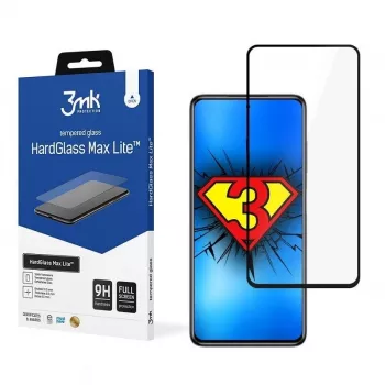 3MK Hard Glass Max Lite Screen Protector for Xiaomi Poco X3 NFC / Poco X3 Pro - Black